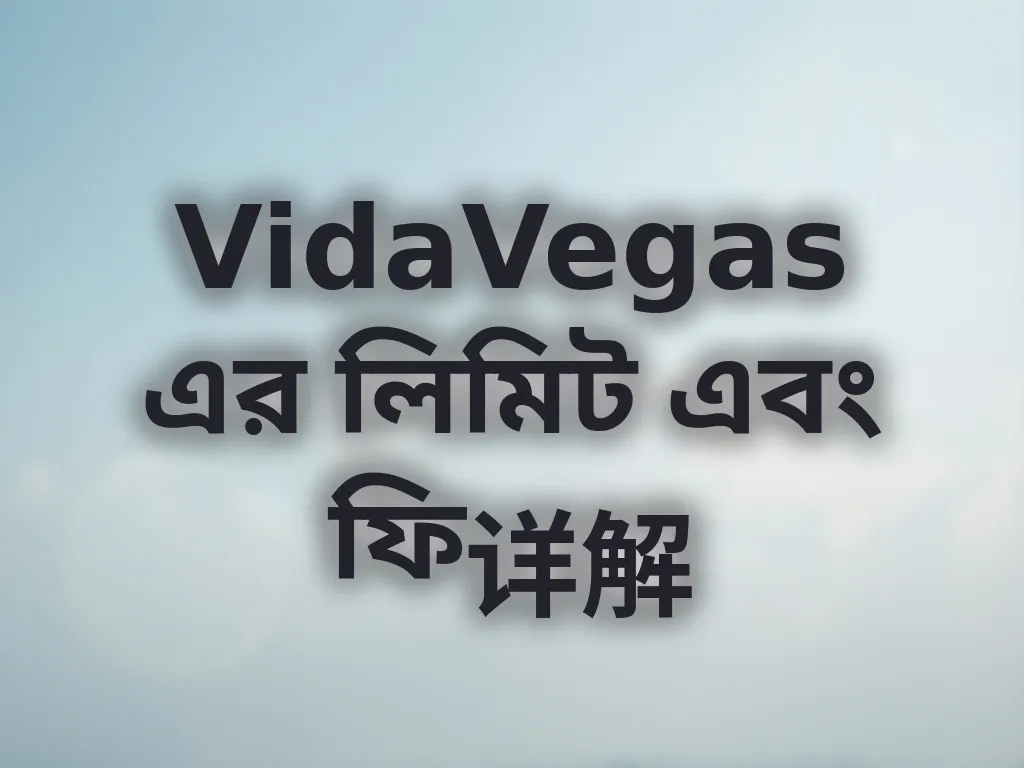 VidaVegas লিমিট এবং ফি